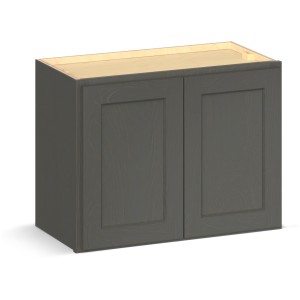 RELIABILT Parkstone II Wall Cabinet, Slate Stained, 24" W, 2 Doors, Fully Assembled - 641468 | Lowe's Pro Supply